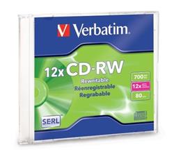 CD-RW CON CAJA VERBATIM