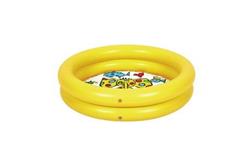 PILETA INFLABLE REDONDA 61X15CM AMARILLA PECES INTEX