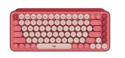 TECLADO INALAMBRICO BLUETOOTH MECANICO POP KEYS EMOJIS CORAL ROSA LOGITECH