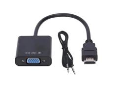 CONVERSOR HDMI A VGA + 3.5MM AUDIO DUA