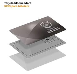 TARJETA BLOQUEADORA RFID PARA BILLETERA NFC - NERO RFID BLOCKING CARD