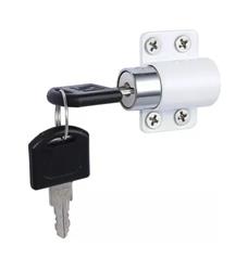 CERRADURA DE EMPUJE PARA CAJON BLANCO 2 LLAVES 4X2.5CM