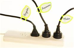 IDENTIFICADOR DE CABLES HOJAS VERDES 6 UNIDADES QUO