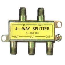 SPLITTER PARA CABLE COAXIAL 4 SALIDAS