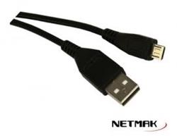 CABLE USB A MICRO USB NM-C70 1.5 METROS NETMAK