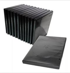 CAJA DVD PLASTICO COMUN NEGRA 14MM