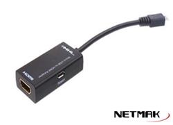 ADAPTADOR MICRO USB A HDMI/H MHL NM-C86 NETMAK