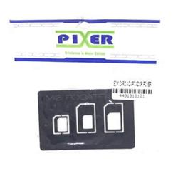 ADAPTADOR NANO MICRO CHIP SIM CELULAR 3 EN 1 PIXER