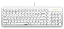 TECLADO USB SLIMSTAR Q200 BLANCO GENIUS