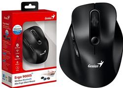 MOUSE INALAMBRICO + BLUETOOTH ERGO 9000S NEGRO GENIUS