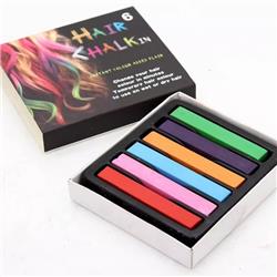 TIZAS DE 6 COLORES PARA PINTAR PELO HAIR CHALK