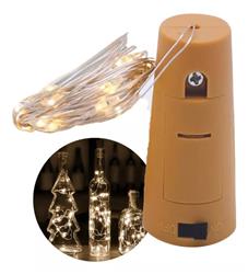 CORCHO CON LUCES LED CALIDA ALAMBRE PARA BOTELLAS G45-031A20