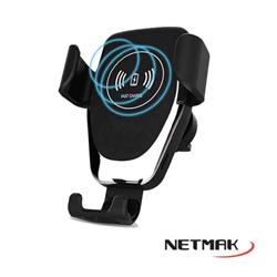 SOPORTE CELULAR Y CARGADOR INALAMBRICO P/AUTO NM-HC40 NETMAK