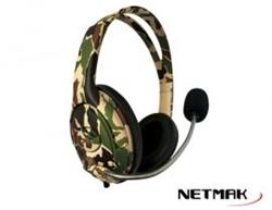 AURICULARES NM-BATTLE CAMUFLADO PC/PS4 NETMAK