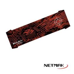 MOUSE PAD CON DISEÑO 90X28CM NM-KIBUN2 ROJO NETMAK