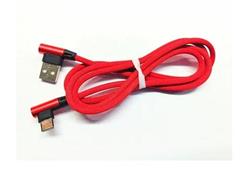 CABLE USB A USB-C 1 METRO 3.1A 90 GRADOS MALLADO R