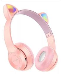 AURICULARES BLUETOOTH OREJITAS LED P47M ROSA