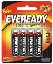 PILA AA X 4 CARBON EVEREADY