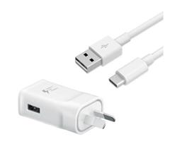 CARGADOR PARED CON CABLE USB-C 3.6-6V 3A USBQC3 BLANCO KOLKE