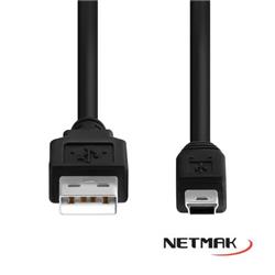 CABLE USB M A MINI USB 5P NM-C20 1.8 METROS NETMAK