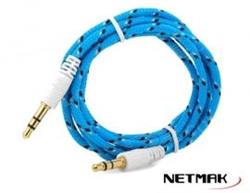 CABLE PLUG M/M TELA NM-C66B AZUL NETMAK