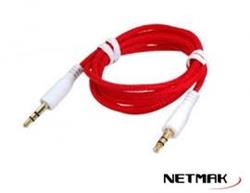 CABLE PLUG M/M TELA NM-C66R ROJO NETMAK