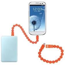 CABLE USB A MICRO USB PULSERA PERLAS NOGA