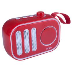 PARLANTE BLUETOOTH NG-BT1002 RETRO SD USB ROJO NOGA