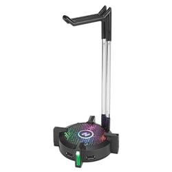 SOPORTE PARA AURICULARES RGB ST-HB1 HUB 4 PUERTOS NOGA