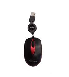 MOUSE USB RETRACTIL X25 NEGRO WESDAR