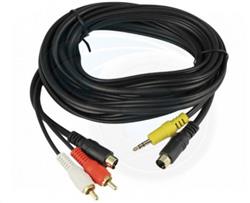 CABLE S-VIDEO M PLUG M A S-VIDEO 2RCA M #503 GTC