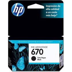 CARTUCHO HP 670 NEGRO