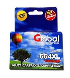 CARTUCHO HP 664 XL COLOR NEW CHIP GLOBAL